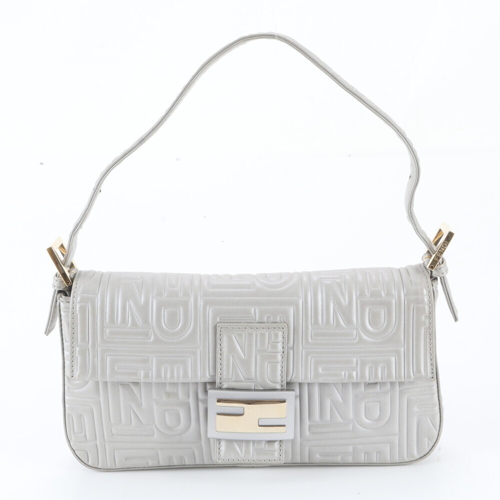 Fendi Mamma Bucket Baguette 8BR600 Leather Shoulder Bag Handbag for Women